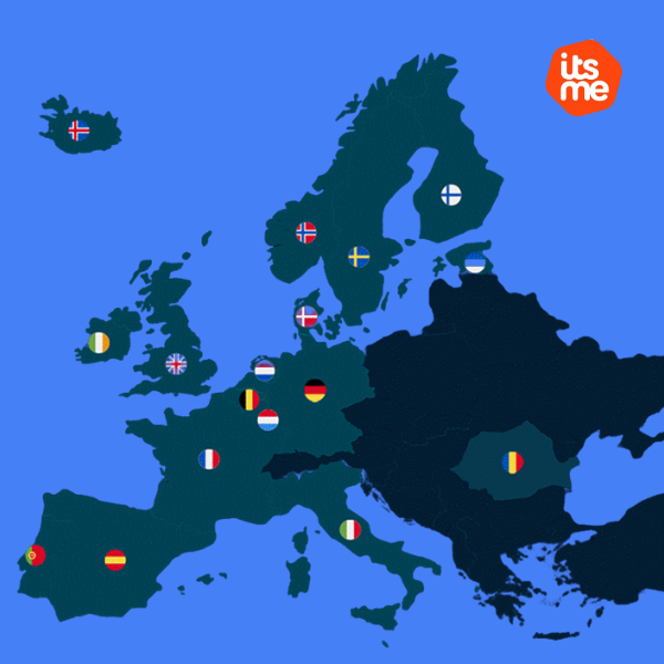 Europese landen waar itsme actief is